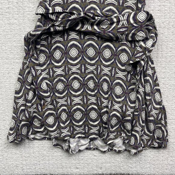 H&M Sleeveless Knee Length Aztec Geometric AOP Dress Size 6 Boho Multicolor - Picture 4 of 12